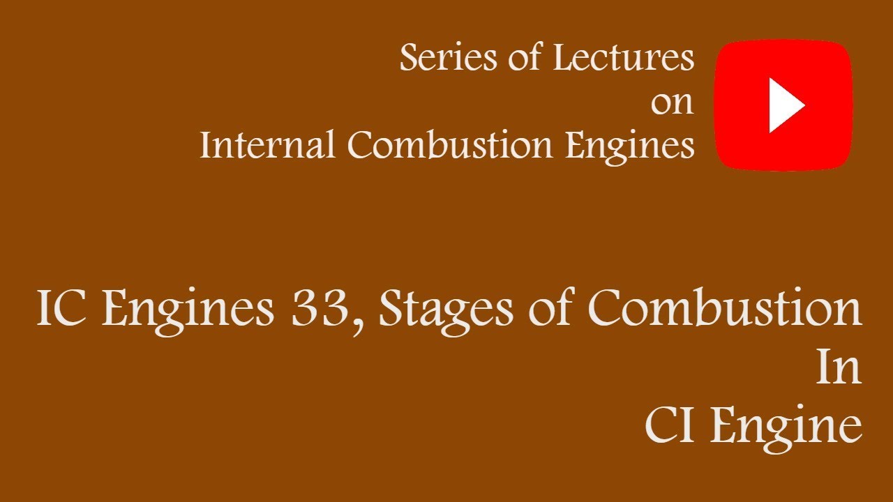 IC engines 33, Stages of combustion in CI Engine YouTube