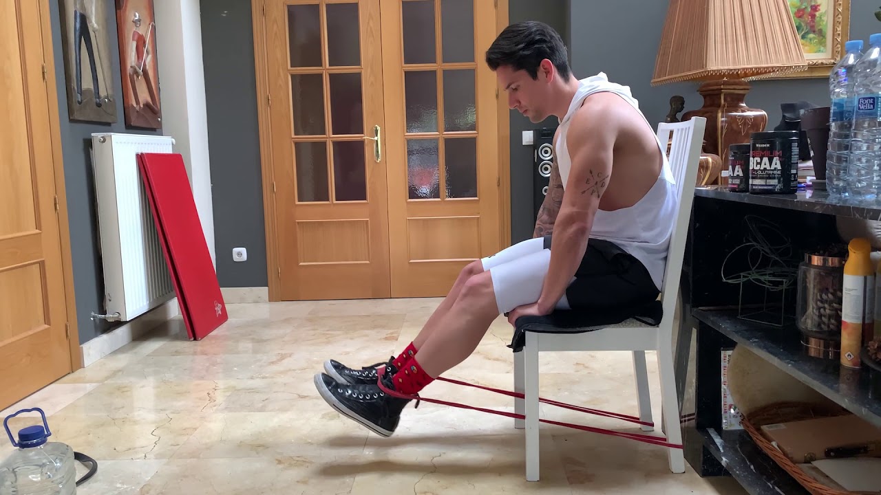 EXTENCION CUADRICEPS CON BANDA YouTube