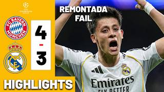 Remontada Fail Bayern Munich Vs Real Madrid 4-3 Highlights All Goals Champions League 2526