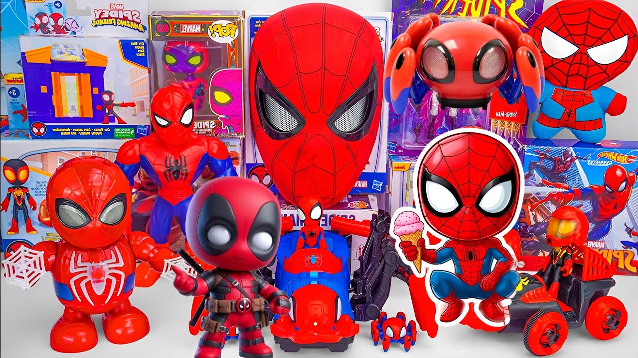 Marvel Spider-Man Toy Collection Unboxing Review ASMR | Spidey and His amazing friends 