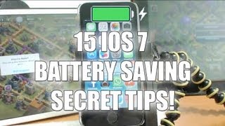 15 iOS 7 Battery Saving Secret Tips!