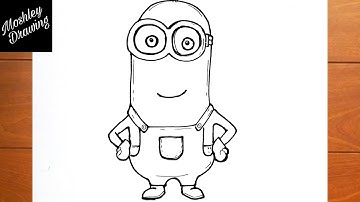 How to Draw Kevin The Minion