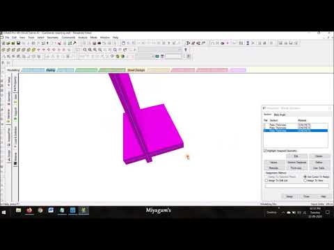 Cantilever Retaining wall design in STAAD Pro software - YouTube