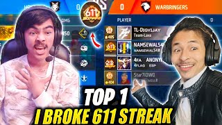 i Broke 611 winning strike of pro player on cs ranked😱 Biggest comeback ever - Laka Gamer