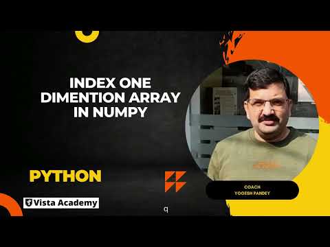 1.3 one dimention array in numpy python indexing