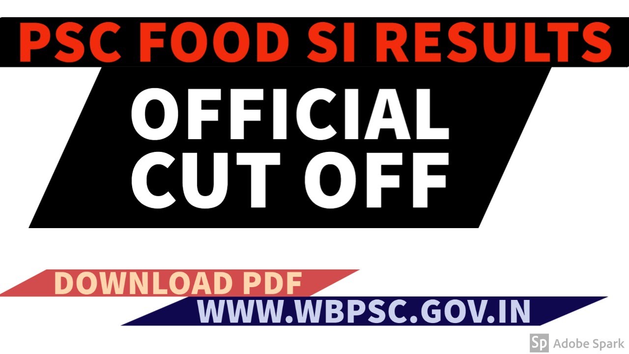 PSC FOOD SI RESULTS || FOOD SI OFFICIAL CUTOFF 2020 || MERIT LIST