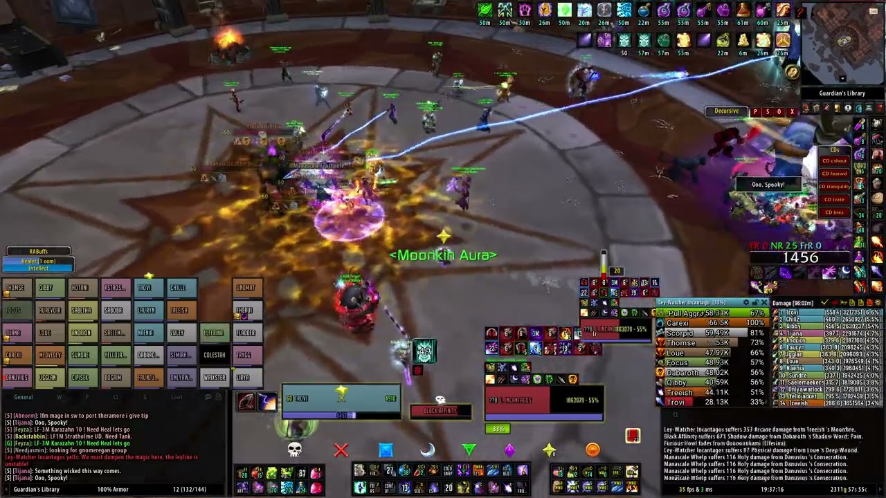 Turtle WoW - Sons of Mukla (Tel'Abim) Ley-Watcher Incantagos kill - 1 death