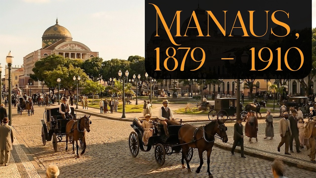 Manaus, 1910 | O Auge do Ciclo da Borracha (Reconstrução com IA)
