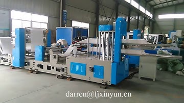 Two colors printing paper napkin folding machine