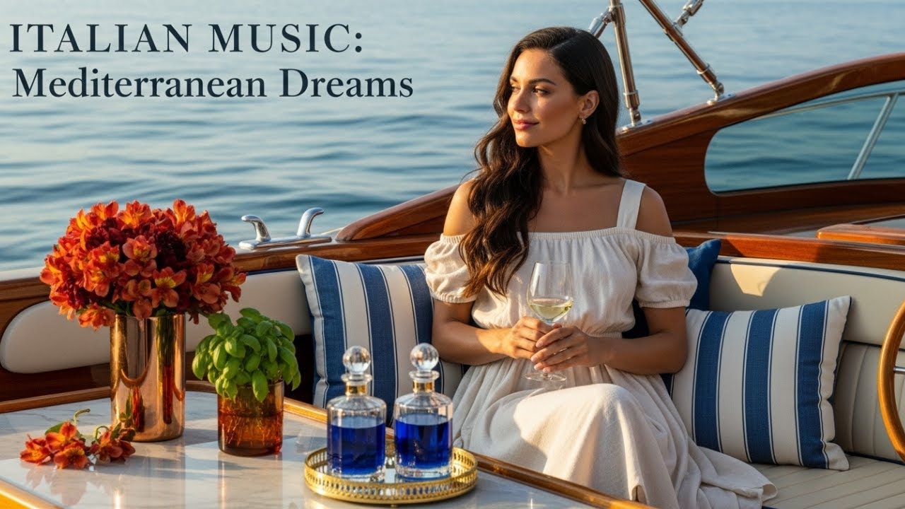 Peaceful Italy at Night 🎶 Soft Acoustic Music for Sleep & Focus | 4K