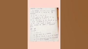 Pg trb syllabus, Unit 3, Topology, Definition of topology and it