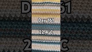 Day 161/365 TEMPERATURE BLANKET #crochet #temperatureblanket #handmade #knitting #janettetemp26 #diy