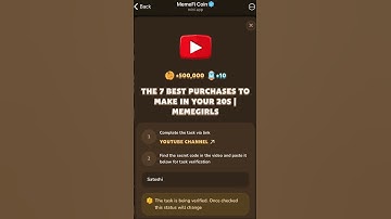 Memefi | The 7 best purchases to make in your 20s #memefi #memefisecretcode #memeficoin