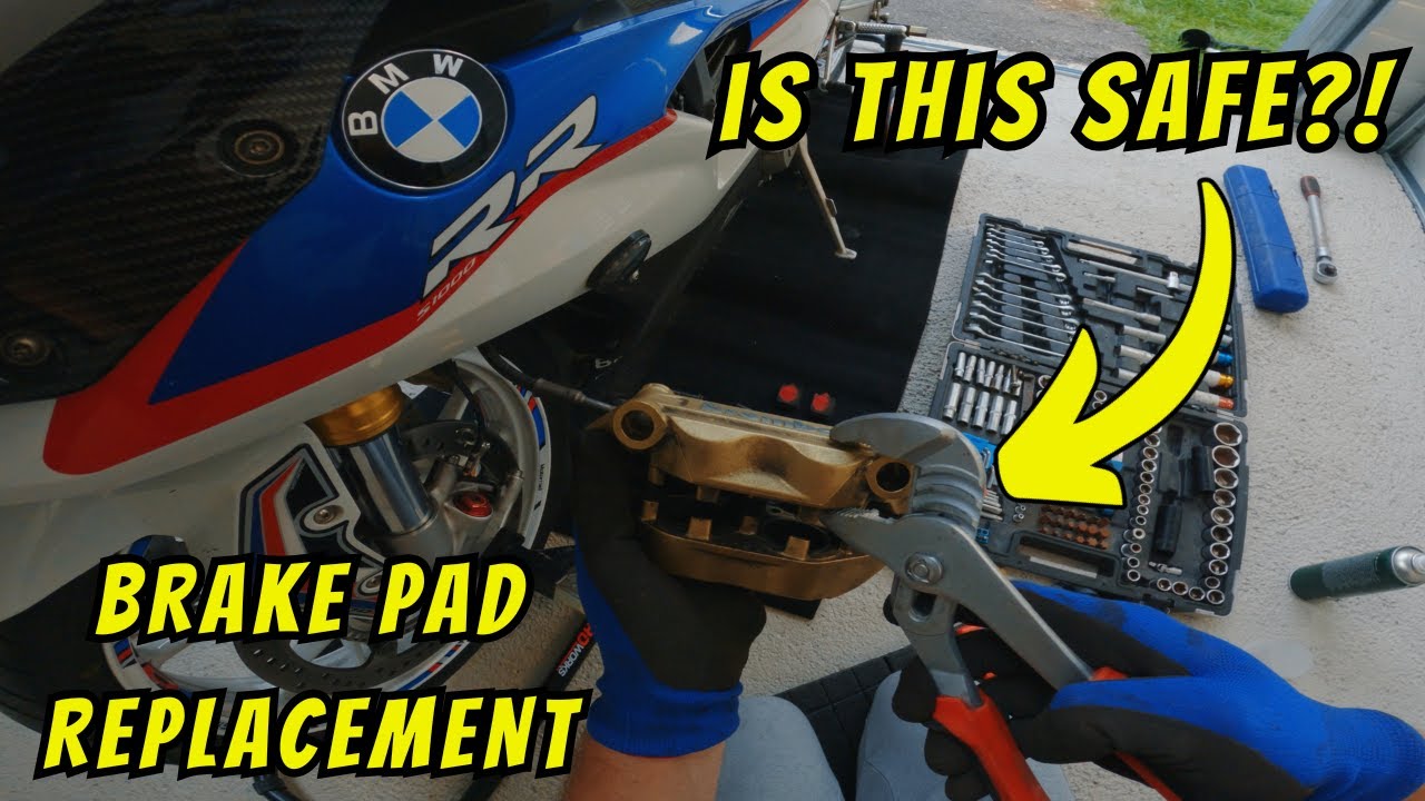 HOW TO: BMW S1000RR FRONT BRAKE PAD REPLACEMENT | MOTORCYCLE