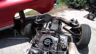 Pulling A Corvair Engine In Four And A Half Minutes!!! (7.3.12)
