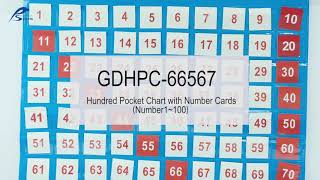 GDHPC-66567 (Hundred Pocket Chart with Number Card)