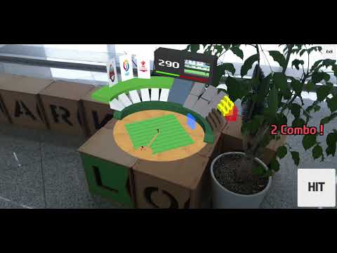 AR 야구 홈런더비 게임 유니티 3D 포트폴리오 AR baseball home run derby