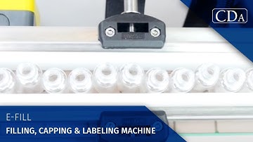 E-Fill - Filling, capping & labeling machine - CDA USA