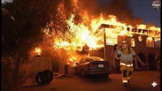 $16 Million Mansion FIRE And Shocking Firefighter Rescues Caught On Camera | Best Of The Month