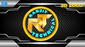 R T 3D Logo Pixellab design tutorial-How to design logo name on android[abc4gyan]