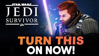 🚨 Star Wars Jedi Survivor | TURN THIS FEATURE ON!