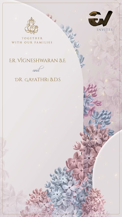 Marriage Invite from Greetinvite  Call / WhatsApp: 91 97518 28877 | 97874 25252