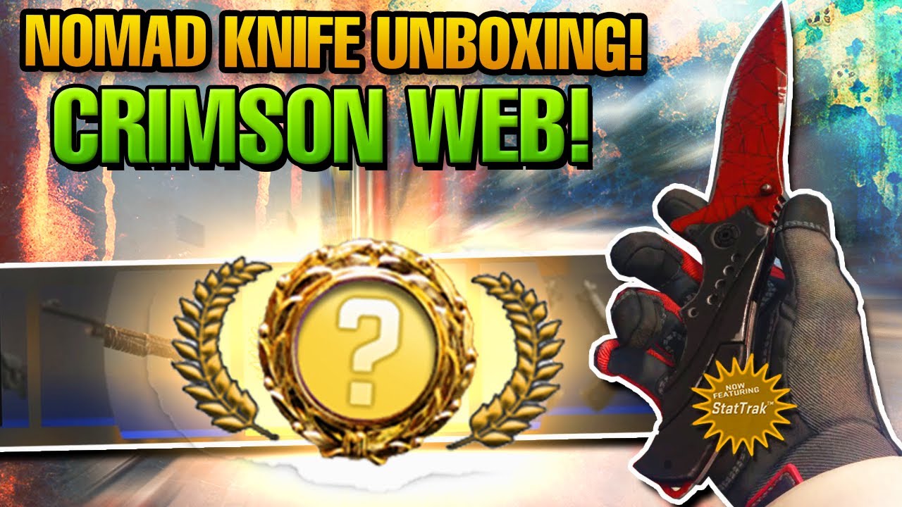 Cs Go Knife Unboxing Nomad Knife Crimson Web Stattrak Operation Shattered Web Case Opening Youtube