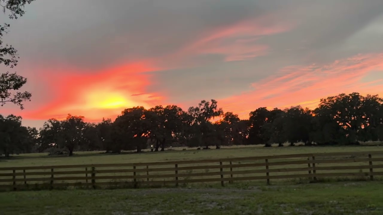 No Filter Sunset At The WaterWolf Ranch