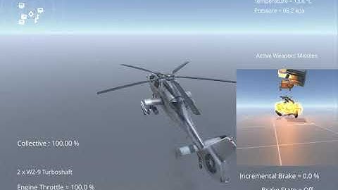 Silantro Unity3D Helicopter Simulator: Harbin WZ-19 Weapons Test