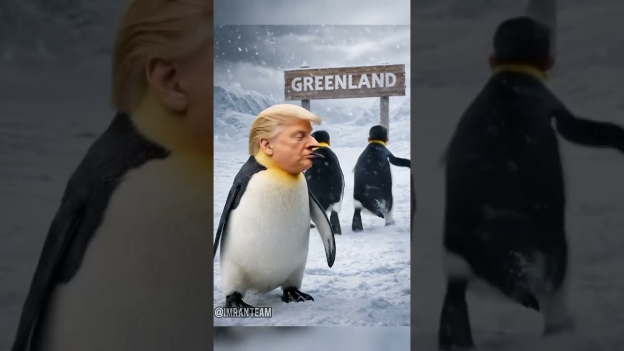 🐧Trump Greenland Penguin Chase!
