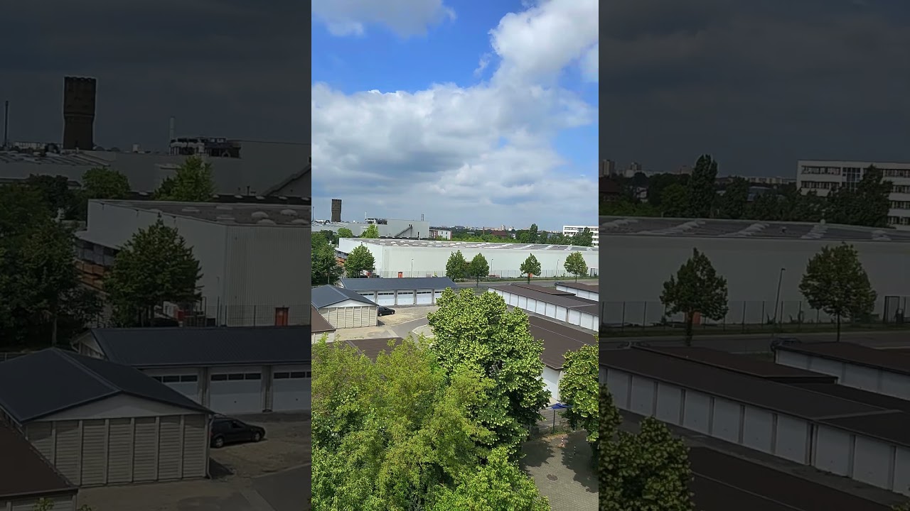 View from the balcony of the Hotel Best Western. Großzschocher neighbourhood in Leipzig.