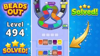 [NEW UPDATE] Beads Out - Level 494 Walkthrough 🧩 | Solution & Gameplay (Voodoo) 🔴