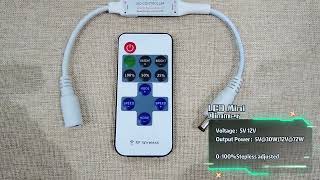 11key led controller dimmer 6a 5-12v 1CH led dimmer rf wireless remote control brightness adjustable