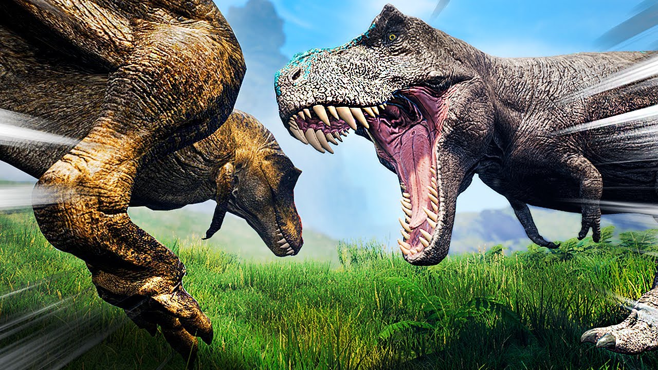 Dupla de Tiranossauros Rex Shadow e Blue! Entre Filhotes e Adultos | The Isle | (PT/BR) Ft. kpz