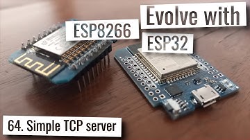 ESP32 & ESP8266 - Simple TCP server with ESP32 and ESP8266