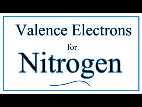Video: Wat is de kernvalentie-elektronenconfiguratie voor stikstof?