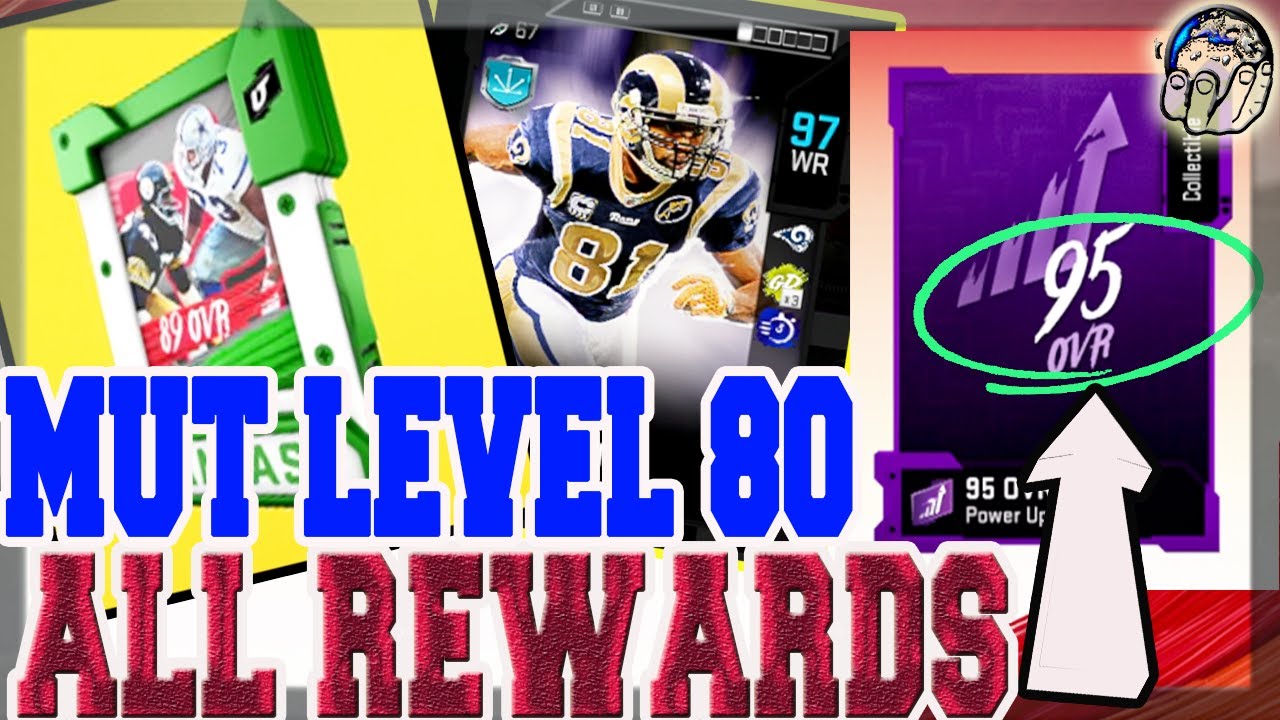MUT LEVEL 80! ALL LEVEL REWARDS! 80K FREE MUTCOINS! MAX LEVEL TORRY HOLT! Madden 20 Ultimate Team