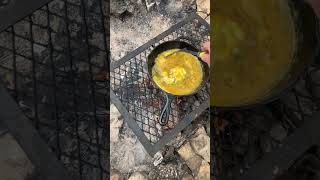 No better breakfast than breakfast over the fire #camp