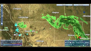 Multiple HAARP rings and beams over US and Canada 05-27-2011.avi