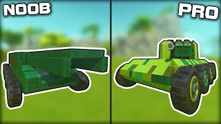 NOOB vs PRO Tank Battles! (Scrap Mechanic Gameplay)