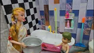 Sarathi morning routine getting ready for school/Barbie show videos tamil