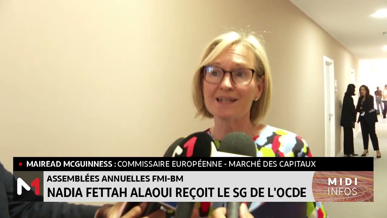 Assemblées annuelles FMI-BM : Nadia Fettah Alaoui reçoit la SG de l'OCDE