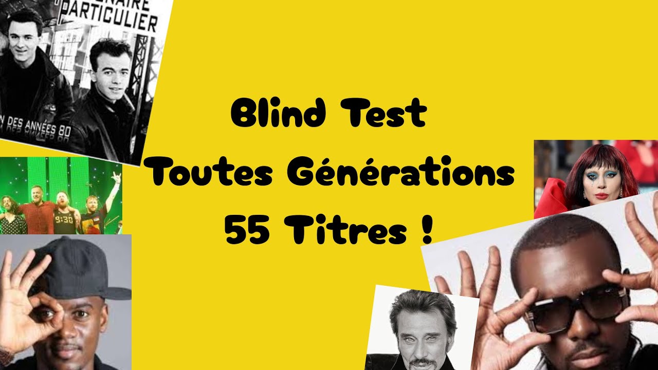 Blind test toute générations