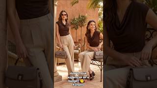 How to look expensive on a budget! 🤫🤎 #Shorts #stylebyyj
