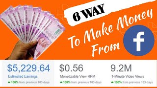 6 Way Earn Money From Facebook In 2021 & Facebook Page Monetization | Want To Earn From Facebook 