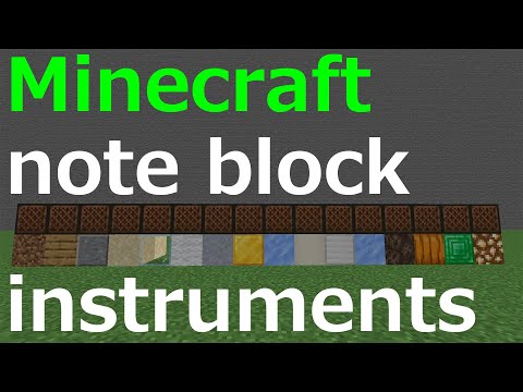 Minecraft note block instruments