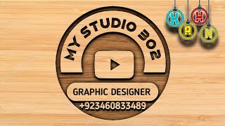 Profile Dp logo design || Logo kaise Banaye || logo create for pixellab || My Studio 302