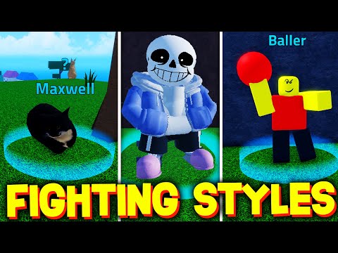 HOW TO GET ALL FIGHTING STYLES SHOWCASE in MEME SEA! ROBLOX