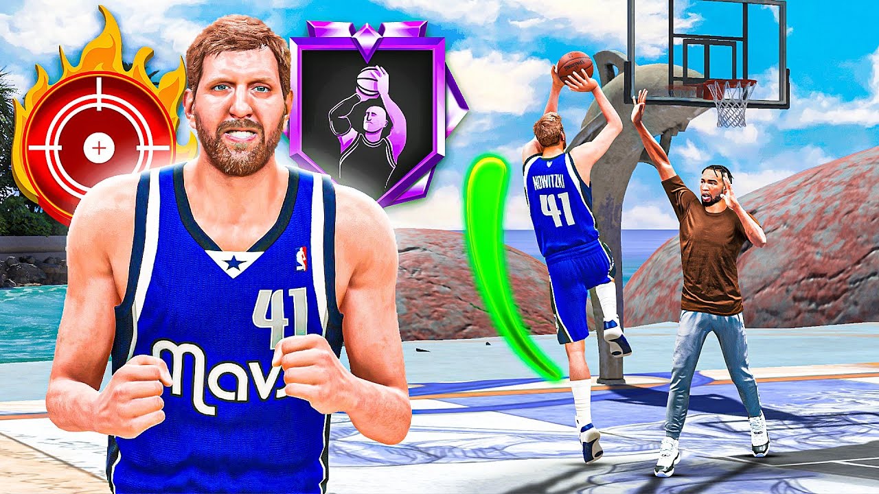 NBA 2K24 DIRK NOWITZKI BUILD   92 MIDDY  95 CLOSE SHOT is UNSTOPPABLE