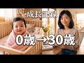 ママが見たら絶対泣く…0歳から30歳までの日本人女の子成長スライド